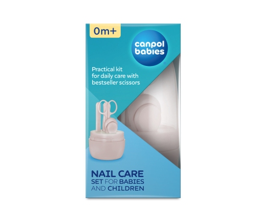 Canpol Babies Zestaw Pielęgnacyjny Do Paznokci Dla Niemowląt i Dzieci Różowy 9/814_pin