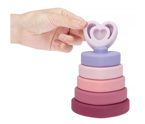 Baby in World Wieża Silikonowa Serca Dusky Lilac
