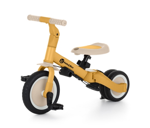 Petite&Mars Turbo Wielofunkcyjny Rowerek Trójkołowy 5w1 Intense Ochre