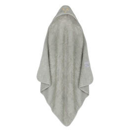 Piapimo TowelPower Ręcznik Kąpielowy z Kapturkiem Bambusowo-Bawełniany 90x90cm z Haftem Szary