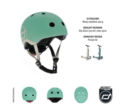 Scoot & Ride Forest regulējama ķivere bērniem (45-51)