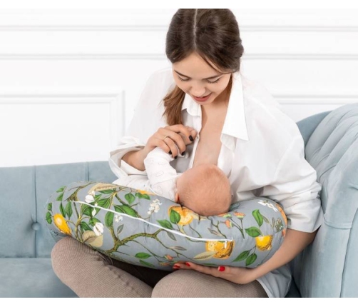 Poduszka gniazdko z nadrukiem PFG3  FM44 Grey