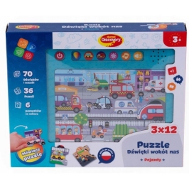 Dumel Puzzle Dźwięki Wokół Nas Pojazdy Dumel Puzzle Dźwięki Wokół Nas Pojazdy