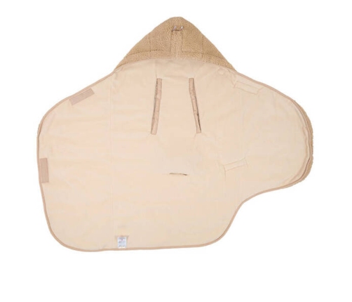 Lodger Polarowy Wielofunkcyjny Otulacz z Polaru Beżowy Teddy Beige