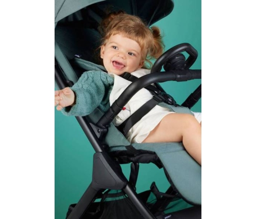 Easywalker Jackey XL Samoskładający się Wózek Spacerowy z Kołami XL Shadow Black