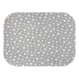 Ega Pielucha Tetrowa 70x80cm 0573 Białe Gwiazdki na Szarym Tle