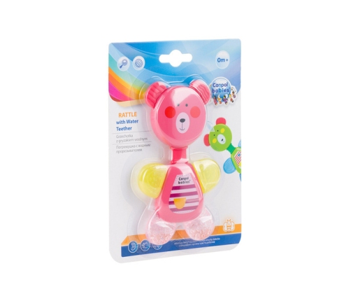Canpol Babies Grzechotka Z Gryzakiem Wodnym - Miś 1 szt. Mix Kolorów