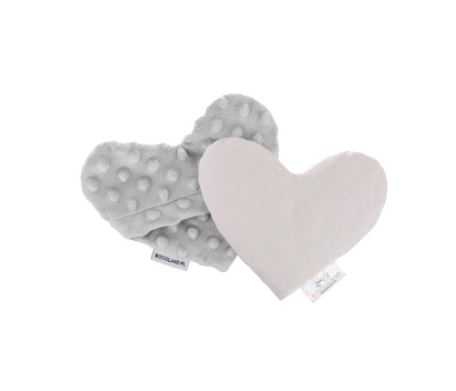 Bocioland Termofor Serce Minky Jasny Szary BOC0216
