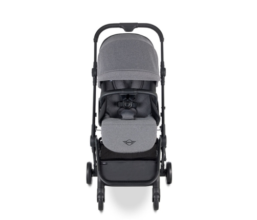 Mini by Easywalker Buggy Turn Kompaktowy Wózek Spacerowy z Obrotowym Siedziskiem 360 Soho Grey