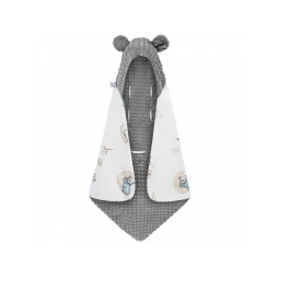 Bonjour Cherie Kocyk Do Fotelika z Minky Dapple Grey 90x90cm Misie