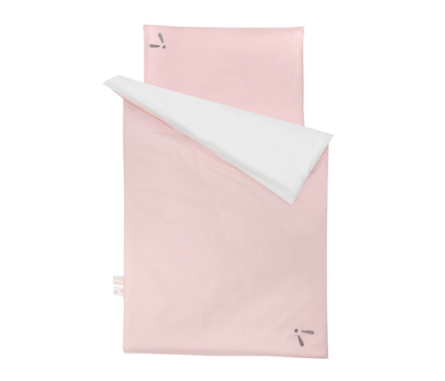 Piapimo SleepSweet Pościel Dziecięca z Wypełnieniem Dwustronna 80 x 100 cm Różowy i Piaskowy