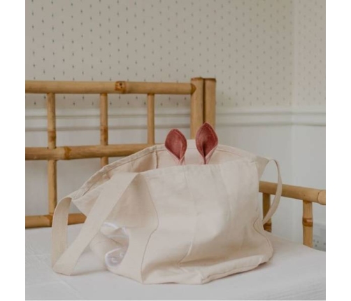 Bibs Cuddle Cloth Kangoroo Pieluszka Przytulanka z Zawieszką Na Smoczek Ivory