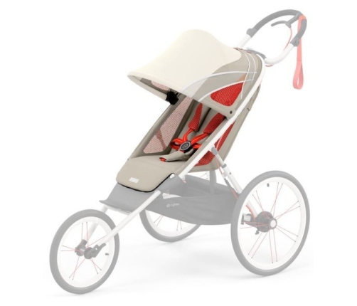 Cybex Avi Sport Collection Silver Pink Sporta Ratiņi