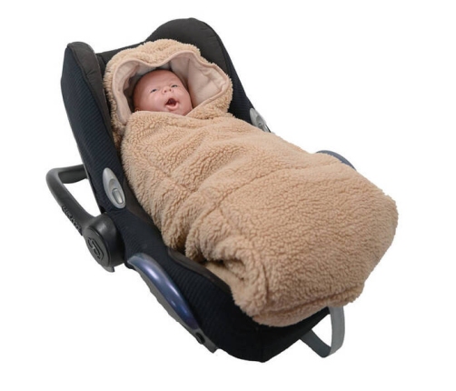 Lodger Polarowy Wielofunkcyjny Otulacz z Polaru Beżowy Teddy Beige