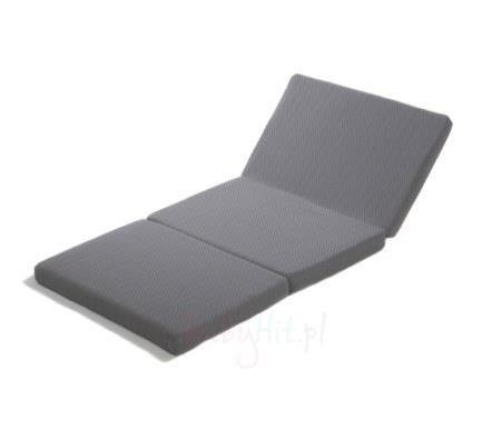 Fiki Miki Materac Do łóżeczka turystycznego / Ćwiczeń Ruchowych 120/60 cm Szaro-Czarny