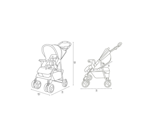 MoMi Isla Pink Pastaigu rati