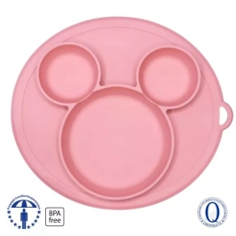 MYROYS Talerzyk z Przyssawką Różowy MYROYS Talerzyk z Przyssawką Różowy