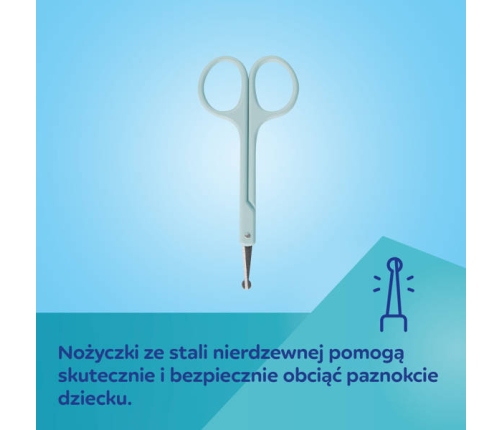 Canpol Babies Zestaw Pielęgnacyjny Do Paznokci Dla Niemowląt i Dzieci Niebieskie 9/814_blu