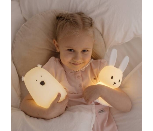 MARY'S Lampka Led Miś Mały Różowy Rgb+ww /nb