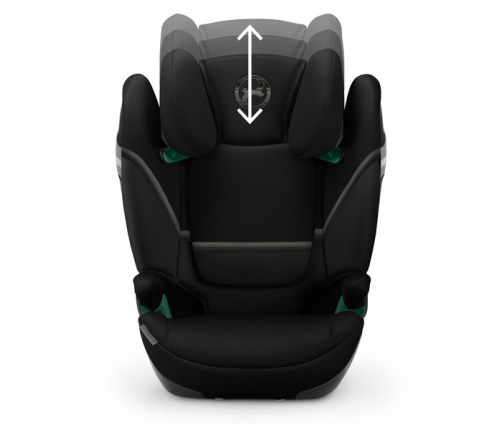 Cybex Solution S2 I-Fix Moon Black 2023 Bērnu autosēdeklis 15-50 kg + Babysafe jostas pārvalks