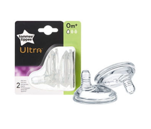 Tommee Tippee Smoczek Silikonowy do Butelki ULTRA 0+ 42400568