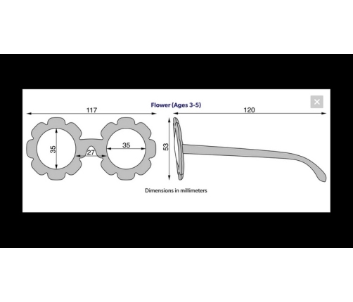 Babiators Flower O-FWR002-S Amber Lenses Rozmiar 0-2+ Sweet Sunflower