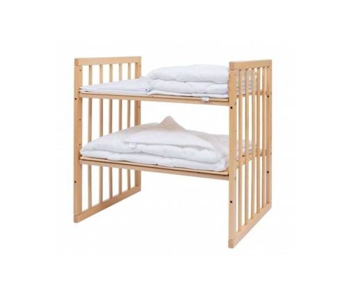 Waldin Wyposażenie do Łóżeczka 7w1 Białe / Szare Gwiazdki