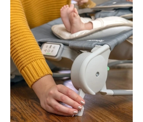 Ingenuity Happy Belly Rock-to-Bounce Parker Grey Šūpuļkrēsliņš