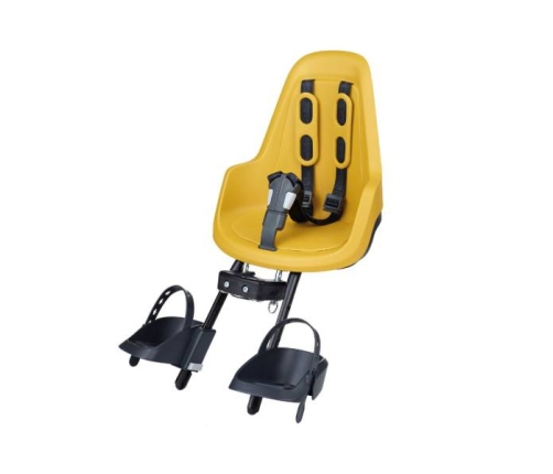 Bobike ONE mini New Fotelik Rowerowy na Kierownice Mighty Mustard