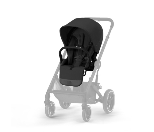 Cybex Balios S Lux Moon Black 2023 + Cybex Aton B2 i-Size + Cybex One base Детская коляска 4 в 1
