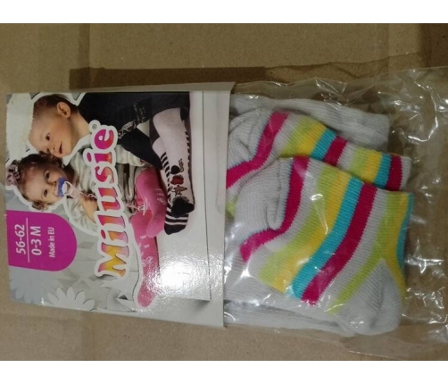 Milusie Rajstopy Mix Kolorów Rozmiar 56-62