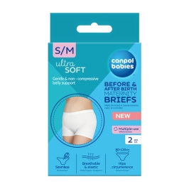 Canpol Babies Majtki dla Kobiet w Zaawansowanej Ciąży i po Porodzie 16/000 2 szt. S/M Canpol Babies Majtki dla Kobiet w Zaawansowanej Ciąży i po Porodzie 16/000 2 szt. S/M