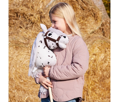 Hoppihorse Koń na Kiju Hobby Horse A4 Biały 64cm