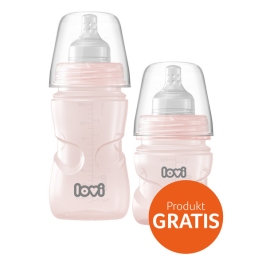 Lovi Zestaw Butelek 250 +120 ml Gratis Pink Lovi Zestaw Butelek 250 +120 ml Gratis Pink