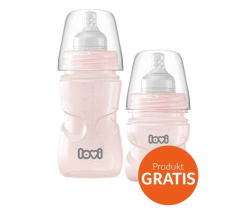 Lovi Zestaw Butelek 250 +120 ml Gratis Pink