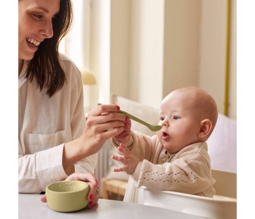 Everyday Baby Miseczka Silikonowa Bez Przyssawki 2 Szt. Waniliowy