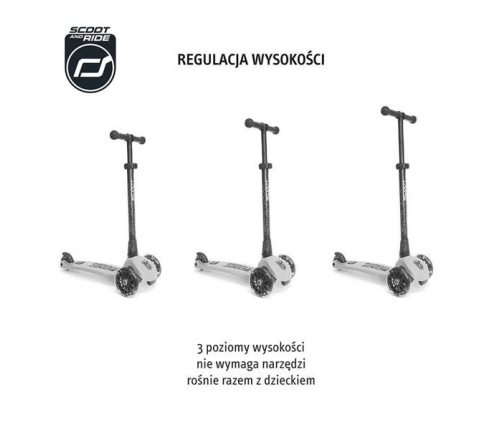 Skrejritenis ScootAndRide Highwaykick 3 LED Ash