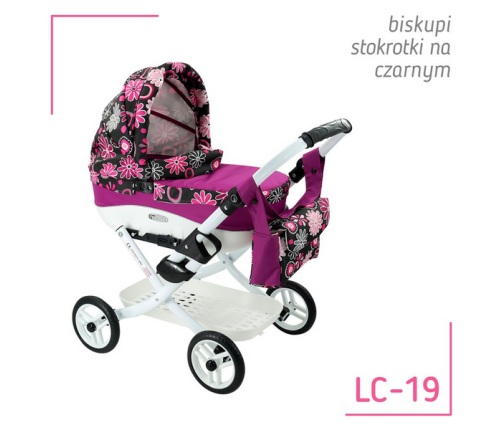 Adbor Lily Wózek dla Lalek Kwiaty Lc-19