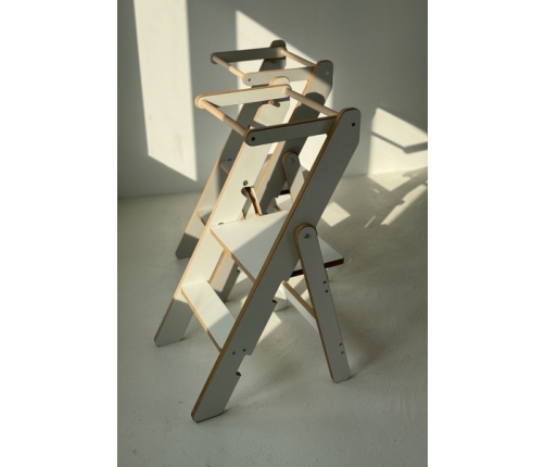 Baby Wood Kitchen Helper Składany Oliwkowy