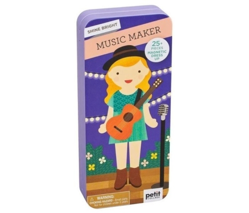 Petit Collage Magnetyczne Ubieranki Muzyka PTC477