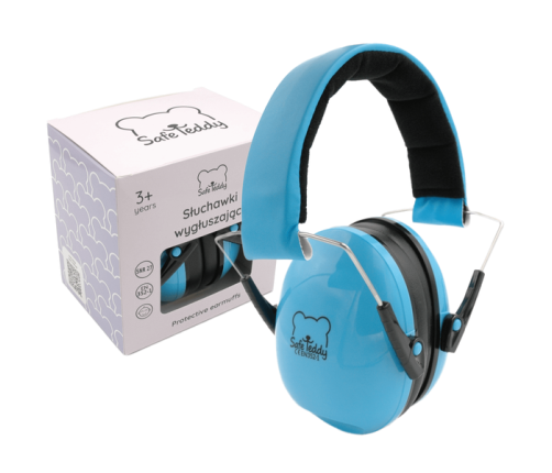 Safe Teddy Słuchawki Ochronne Nauszniki Wygłuszające Dzieci 3lata+ Niebieskie