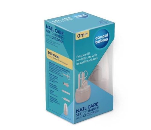 Canpol Babies Zestaw Pielęgnacyjny Do Paznokci Dla Niemowląt i Dzieci Niebieskie 9/814_blu