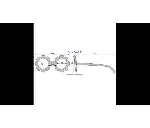 Babiators Flower P-FWR502-M Polaryzacja Rozmiar 3-5+ Peachy Keen