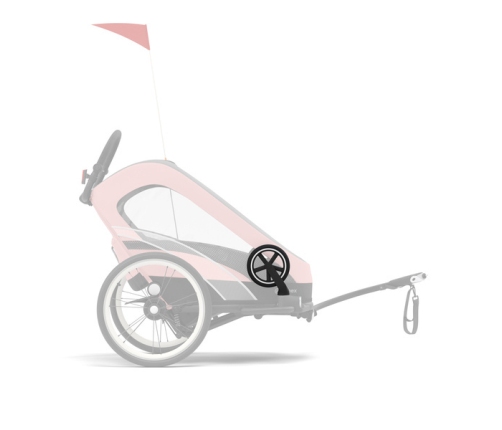 Cybex Zeno Bike Light Pink Спортивная коляска для бега Лыж - Велосипедный прицеп 4in1