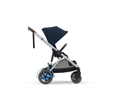 Cybex E-Gazelle S Ocean Blue Pastaigu rati + Guļammaiss Cybex Snogga 2 Ocean Blue