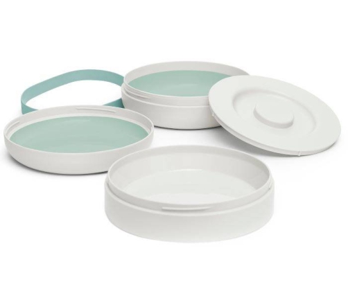 Suavinex Zestaw Misek do Przechowywania i Karmienia, Hygge Baby Miętowy