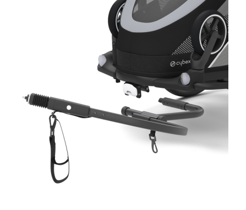 Cybex Zeno Bike All Black Спортивная коляска для бега Лыж - Велосипедный прицеп 4in1