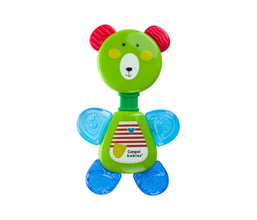 Canpol Babies Grzechotka Z Gryzakiem Wodnym - Miś 1 szt. Mix Kolorów