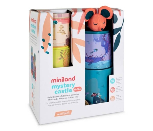 Miniland Kubeczkowa Piramidka Magiczny Zamek 11 szt