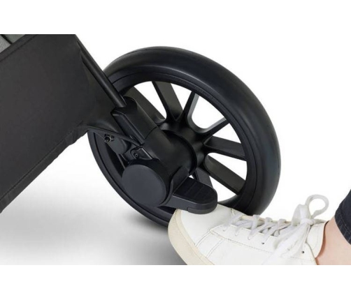 Easywalker Jackey XL Samoskładający się Wózek Spacerowy z Kołami XL Shadow Black